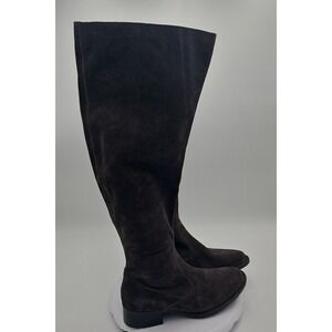 Børn CRICKET Gray Suede Y2K Sz W/9 Knee‎ High NOS Slouch Tall Riding Boots Flat